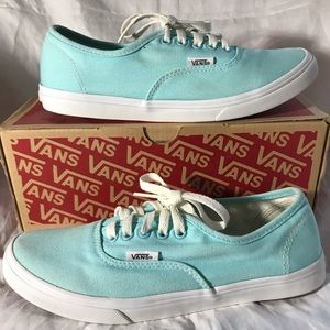 Vans authentic lo pro light blue